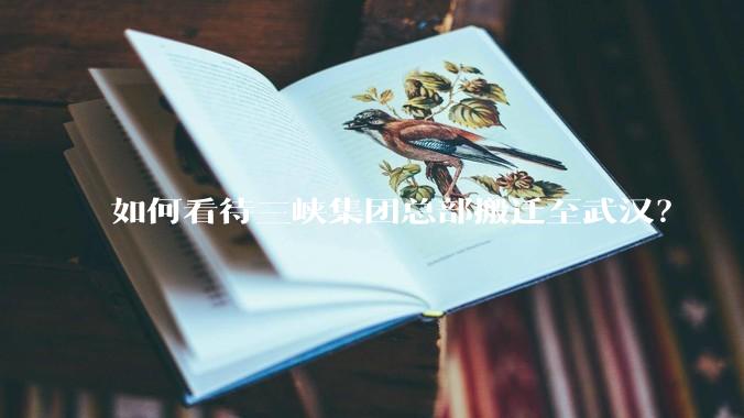 如何看待三峡集团总部搬迁至武汉？